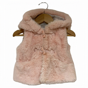 CATHERINE MALANDRINO faux fur hooded vest